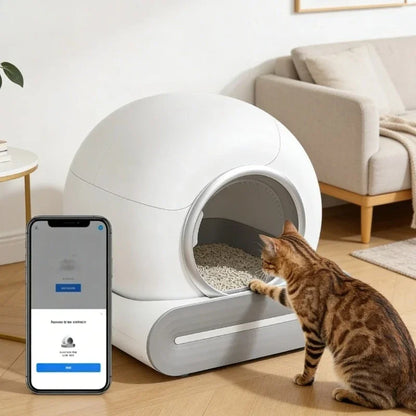 Arenero autolimpiante inteligente para gatos - accesorios incluidos