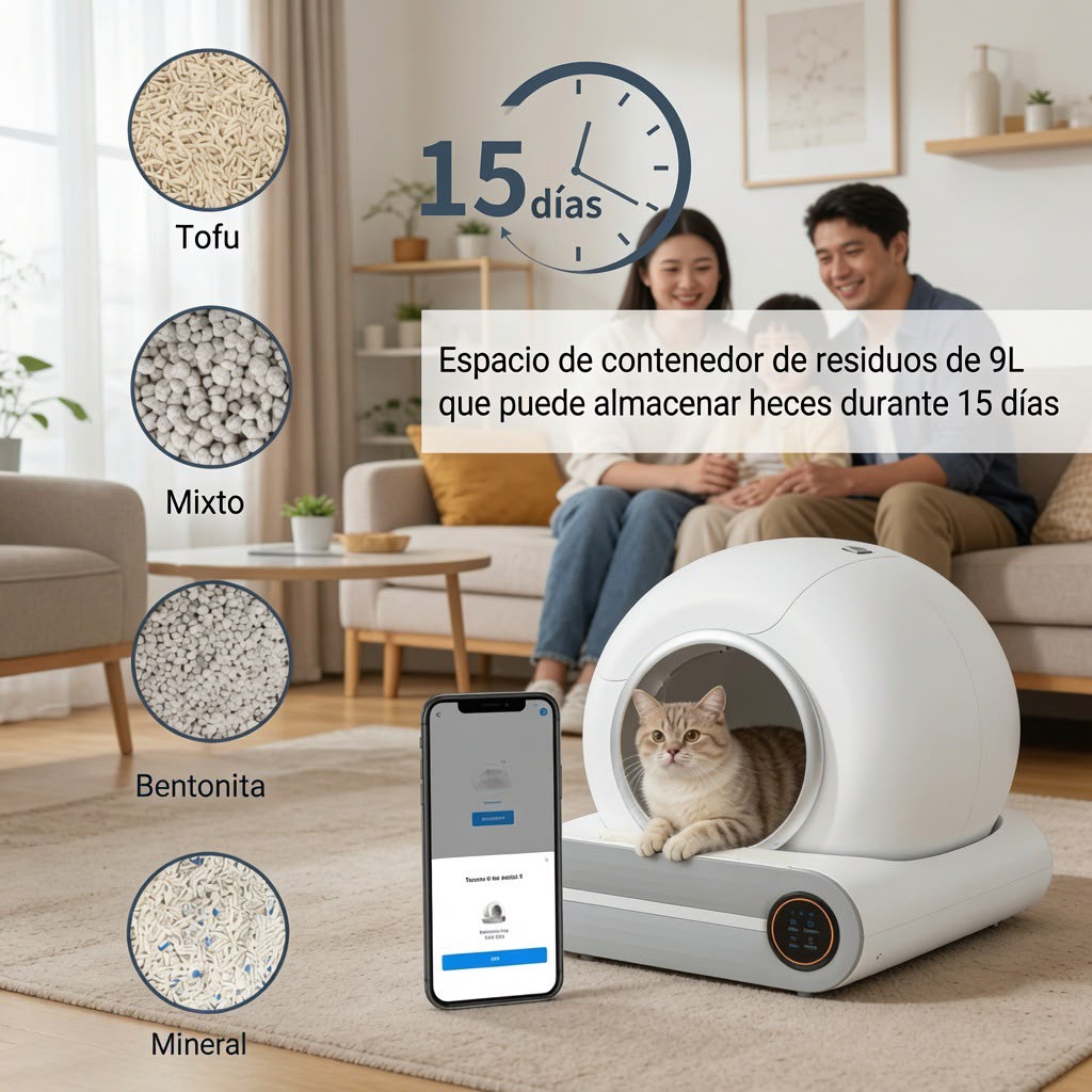Arenero Inteligente 65L con App