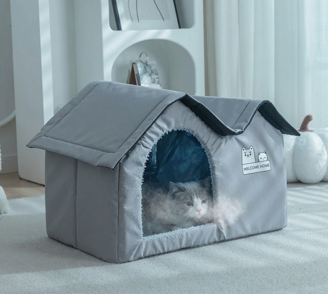 Nido Refrescante para Mascotas – Casa Plegable Anti-Calor